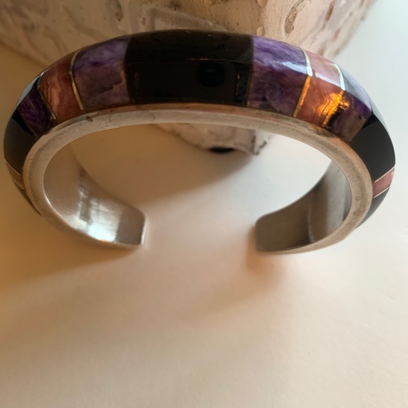 Bracelet Navajo 925S Multiple stone types Stunning - Picture 8 of 8